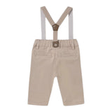 Mayoral Pantalone Tinta Unita con Bretelle per Neonato 1561 BEIGE MAYORAL 