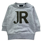 John Richmond Felpa Chiusa Girocollo Tinta Unita con Stampa per Neonato RIP26078FE GRIGIO JOHN RICHMOND 