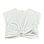 Lu Lu By Miss Grant Top Tinta Unita Mezza Manica per Bambina LL3622 BIANCO LU LU BY MISS GRANT 
