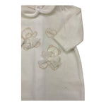 LE BEBE' tutina tinta unita con stampa Bianco per Neonata LBG5942 BIANCO LE BEBE' 