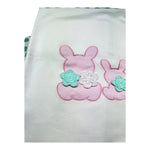 I Delfi Coperta Tinta Unita Fantasia Pois E Ricami per Neonata 25P5145 BIANCO I DELFI 