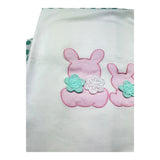 I Delfi Coperta Tinta Unita Fantasia Pois E Ricami per Neonata 25P5145 BIANCO I DELFI 