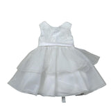 Isabel & Martinez Abito Cerimonia Tinta Unita con Tulle per Neonata IM23B36N BIANCO ISABEL & MARTINEZ 
