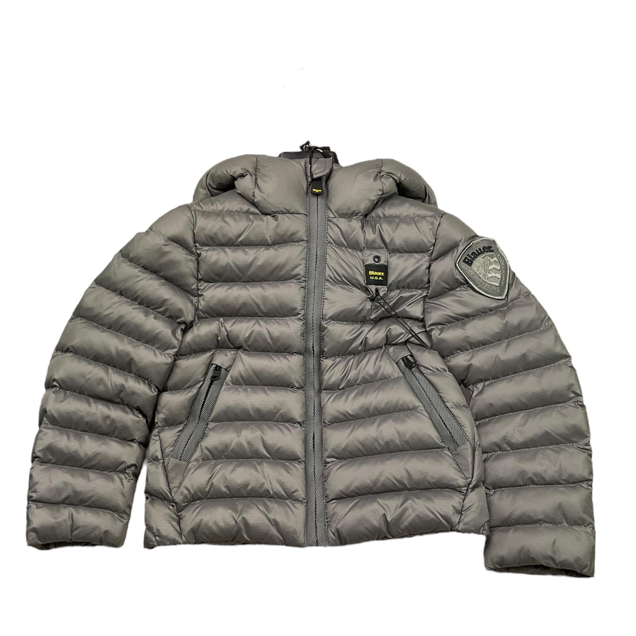 BLAUER giubbino tinta unita con zip e cappuccio Grigio per Neonato 23WBLKC02228 GRIGIO BLAUER 