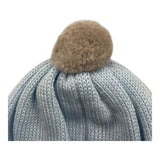 BABY LORD cappello tinta unita con pon pon Azzurro per Neonato 603 AZZURRO BABY LORD 