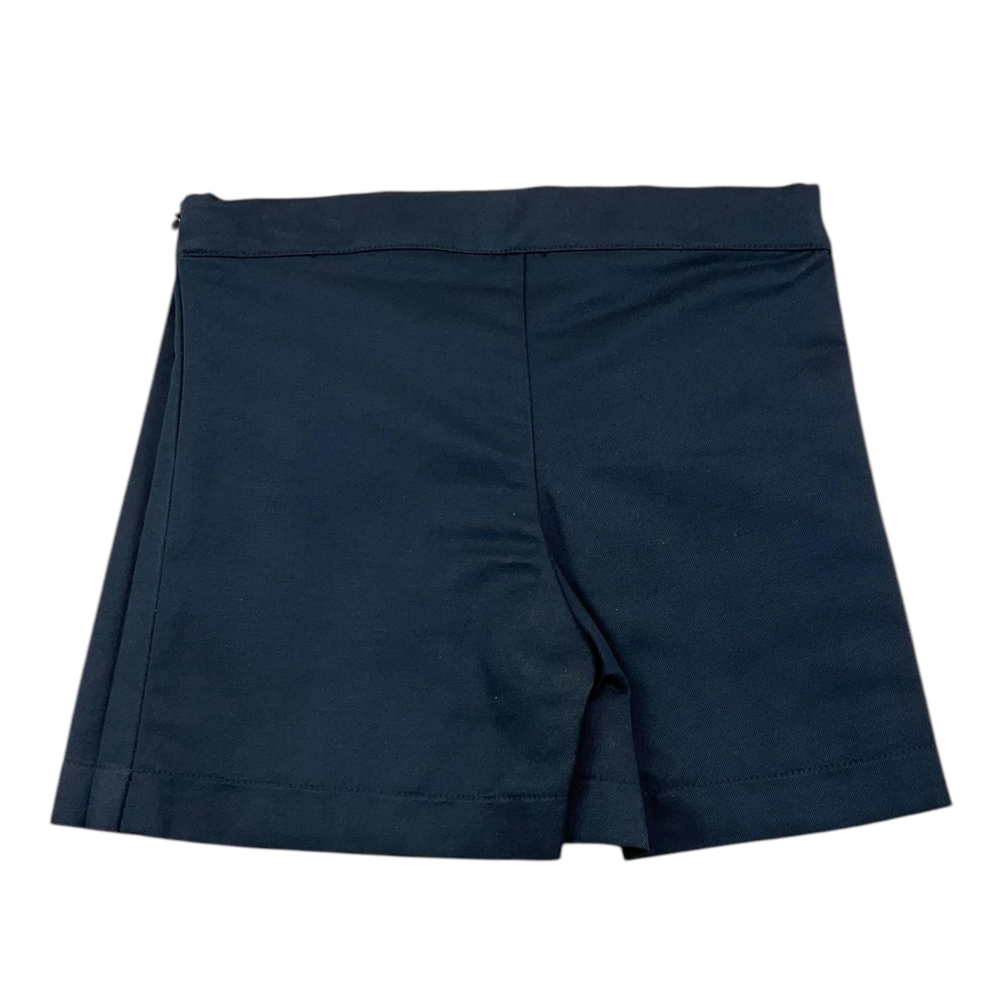 LITTLE BEAR short tinta unita effetto gonna  Blu per Bambina 7213 BLU LITTLE BEAR 