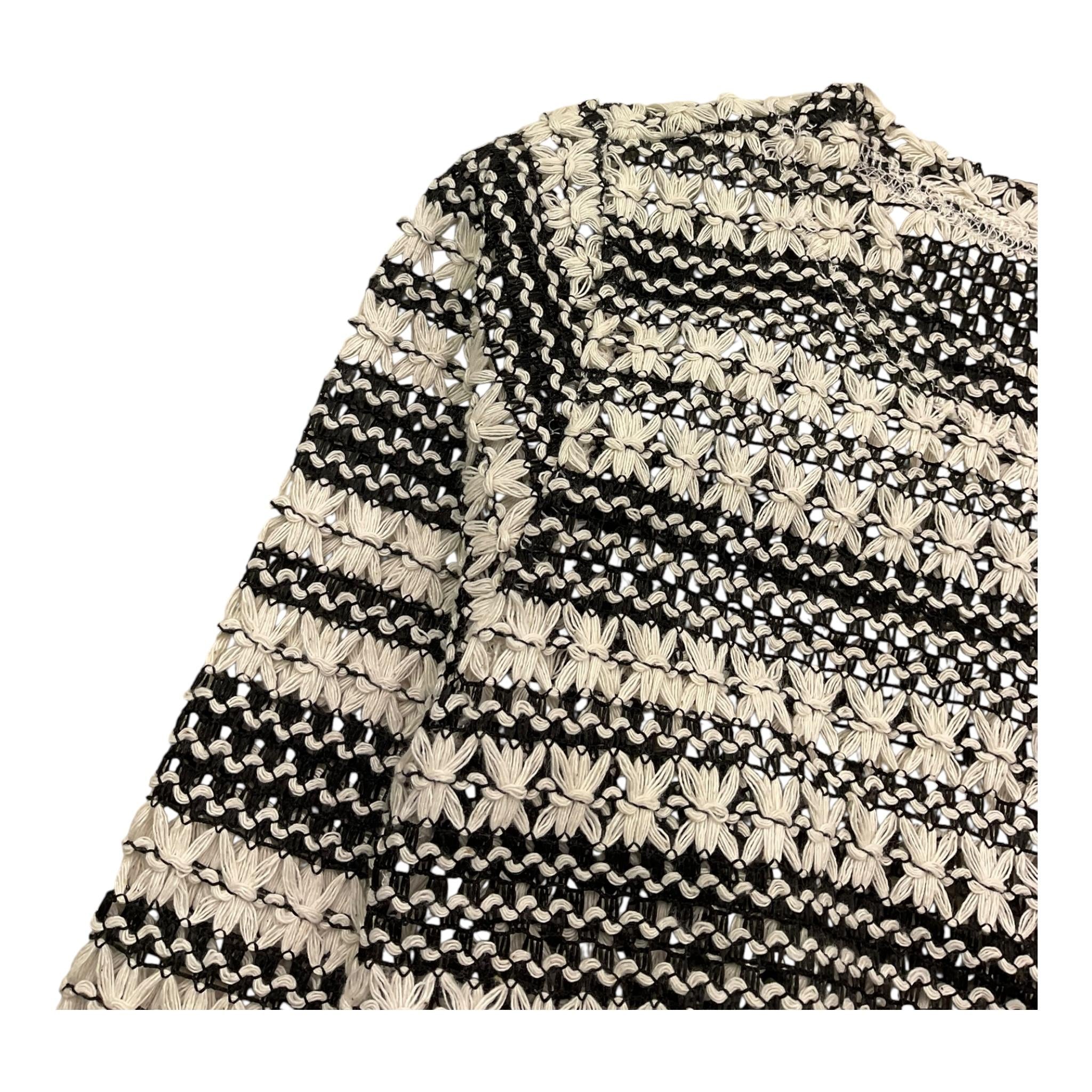 Dixie shirt Bicolore Traforata Modello Crop per Bambina LB06231G74X BIANCO/NERO DIXIE 