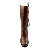 ETRO stivale alto tinta unita con zip Marrone per Bambina GV0A06 MARRONE ETRO 