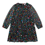 STELLA McCARTNEY abito manica lunga tinta unita cn stampa stelle Nero per Bambina TV1C40J NERO STELLA McCARTNEY 