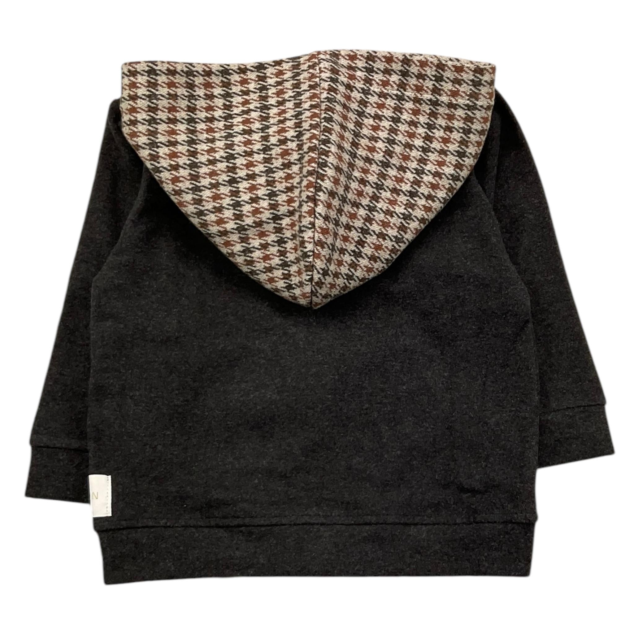 M+E' felpa con zip e cappucci tinta unita Grigio per Neonato I2423509N GRIGIO M+E' 