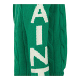 SAINT BARTH maglia tinta unita con profili in contrasto Verde per Bambino BERG002 VERDE SAINT BARTH 