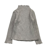 LE BEBE' maglia tinta unita a costine mezzo collo Grigio per Bambina LBG4997 GRIGIO LE BEBE' 