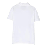 Balmain T-Shirt Rundhalsausschnitt Einfarbig mit Kontrastdruck Weiß Für Jungen