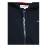 TOMMY HILFIGER felpa tinta unita con zip e cappuccio Blu per Bambino KS0KS00421 BLU TOMMY HILFIGER 