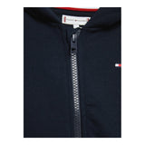 TOMMY HILFIGER felpa tinta unita con zip e cappuccio Blu per Bambino KS0KS00421 BLU TOMMY HILFIGER 