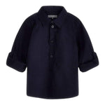 Guess Camicia Tinta Unita con Logo per Bambino N3YH04WE5W0J BLU GUESS 