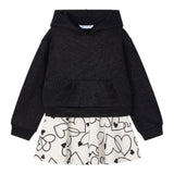 MAYORAL completo 2pz felpa-gonna bicolore Bianco/nero per Neonata 4936 BIANCO/NERO MAYORAL 
