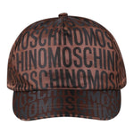 MOSCHINO berretto tinta unita con stampa logo Marrone per Bambino HTX01N MARRONE MOSCHINO 