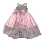 Bella Brilli Abito Cerimonia Giromanica tinta unita Rosa per Bambina BB702365 ROSA BELLA BRILLI 