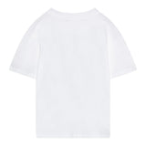 Calvin Klein T-Shirt Girocollo Tinta Unita con Stampa per Bambino IG0IG02858 BIANCO CALVIN KLEIN 