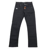 DANIELE ALESSANDRINI jeans tinta unita con girovita regolabile Nero per Bambino GHURHR NERO DANIELE ALESSANDRINI 