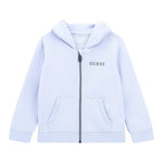 GUESS felpa tinta unita con zip e cappuccio Azzurro per Bambino N3YQ07KAUG0 AZZURRO GUESS 