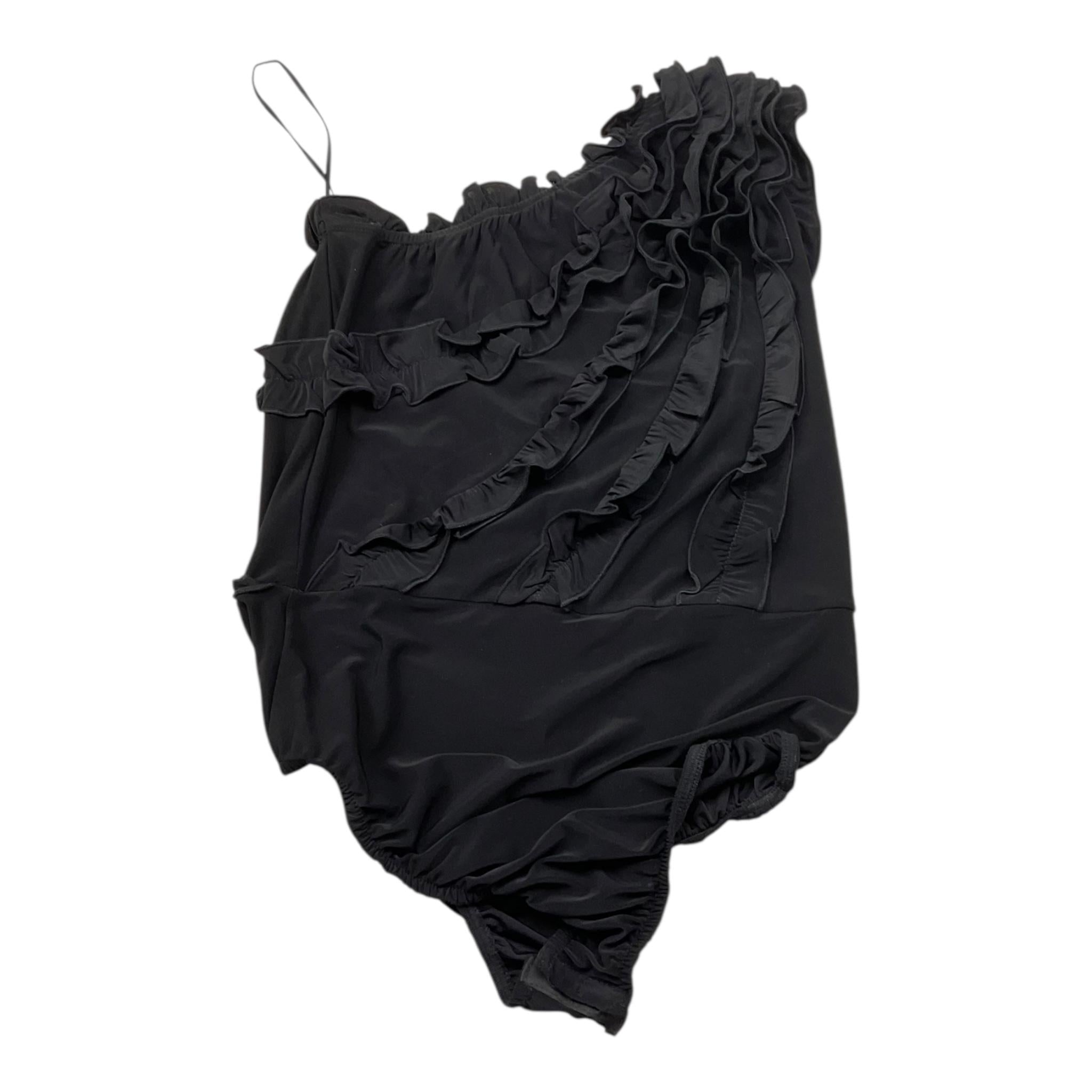 Fun & Fun Body Tinta Unita Giromanica con Balze per Bambina FNCJBD00987 NERO FUN & FUN 