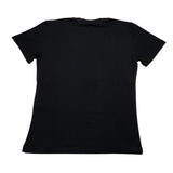 Zu+Elements Einfarbiges Rundhals-T-Shirt mit Aufdruck Schwarz für Jungen