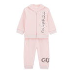GUESS completo 2 pezzi felpa-pantalone tinta unita Rosa per Neonata A4YG00KA6R4 ROSA GUESS 