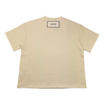 Dou Dou T-Shirt Girocollo Tinta Unita per Bambina DW8P61 PANNA DOU DOU 