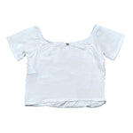 Please T-Shirt Tinta Unita Mezza Manica per Bambina MB24032G73 BIANCO PLEASE 