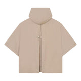 Chloe' Plain Zip Up Kapuzenjacke Beige für Mädchen