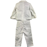 Shako' 3-teiliges Set Jacke-Shirt-Hose Weiß für Neugeborene