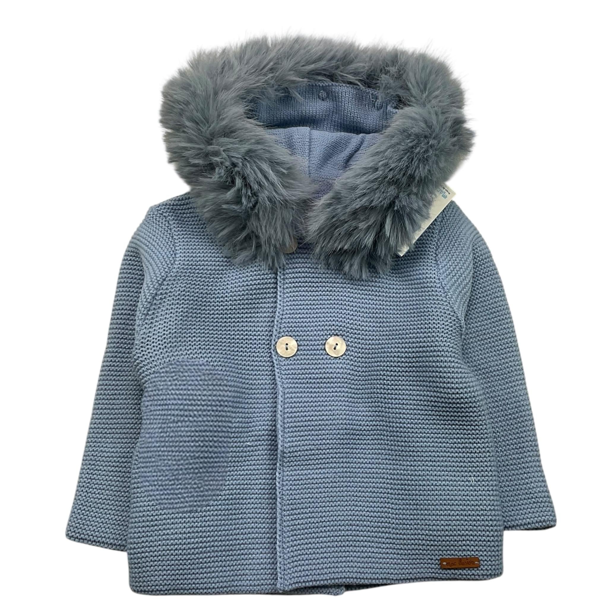 MAC ILUSIO'N cardigan tinta unita con cappuccio Azzurro per Neonata 9498H AZZURRO MAC ILUSIO'N 