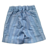 Manuel & Frank Bermuda Tinta Unita con Elastico In Vita E Fantasia per Neonato MF2183I AZZURRO MANUEL & FRANK 