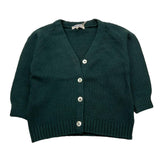 MALVI & CO cardigan tinta unita scollo a v Verde per Bambina F23M001GFLL VERDE MALVI & CO 