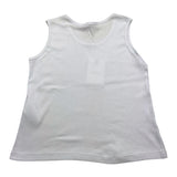 I'M Brian Einfarbiges Tanktop mit Rundhalsausschnitt in Weiß für Jungen