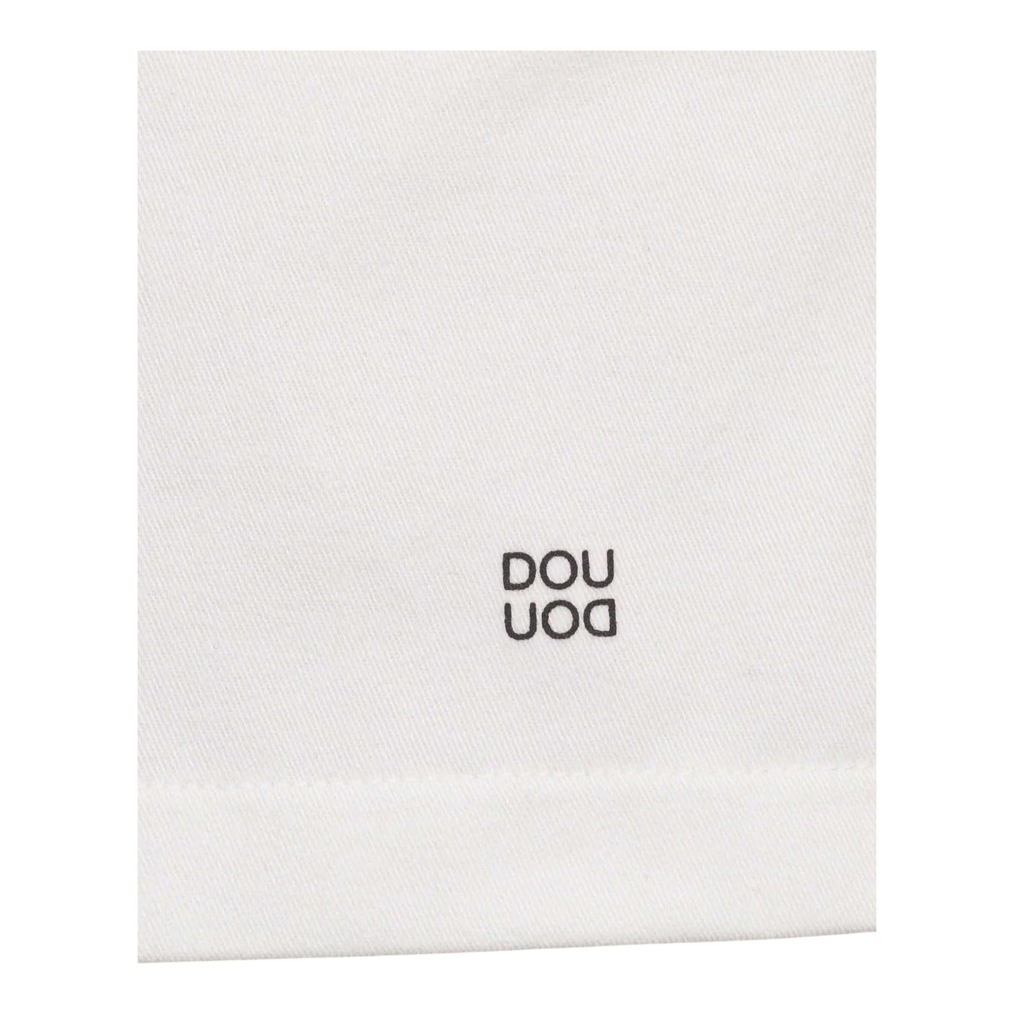 Dou Dou Short Tinta Unita con Elastico In Vita per Bambina DQ6P59 BIANCO DOU DOU 