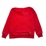 Datch Einfarbiger Hoodie mit rotem Logo-Print für Jungen