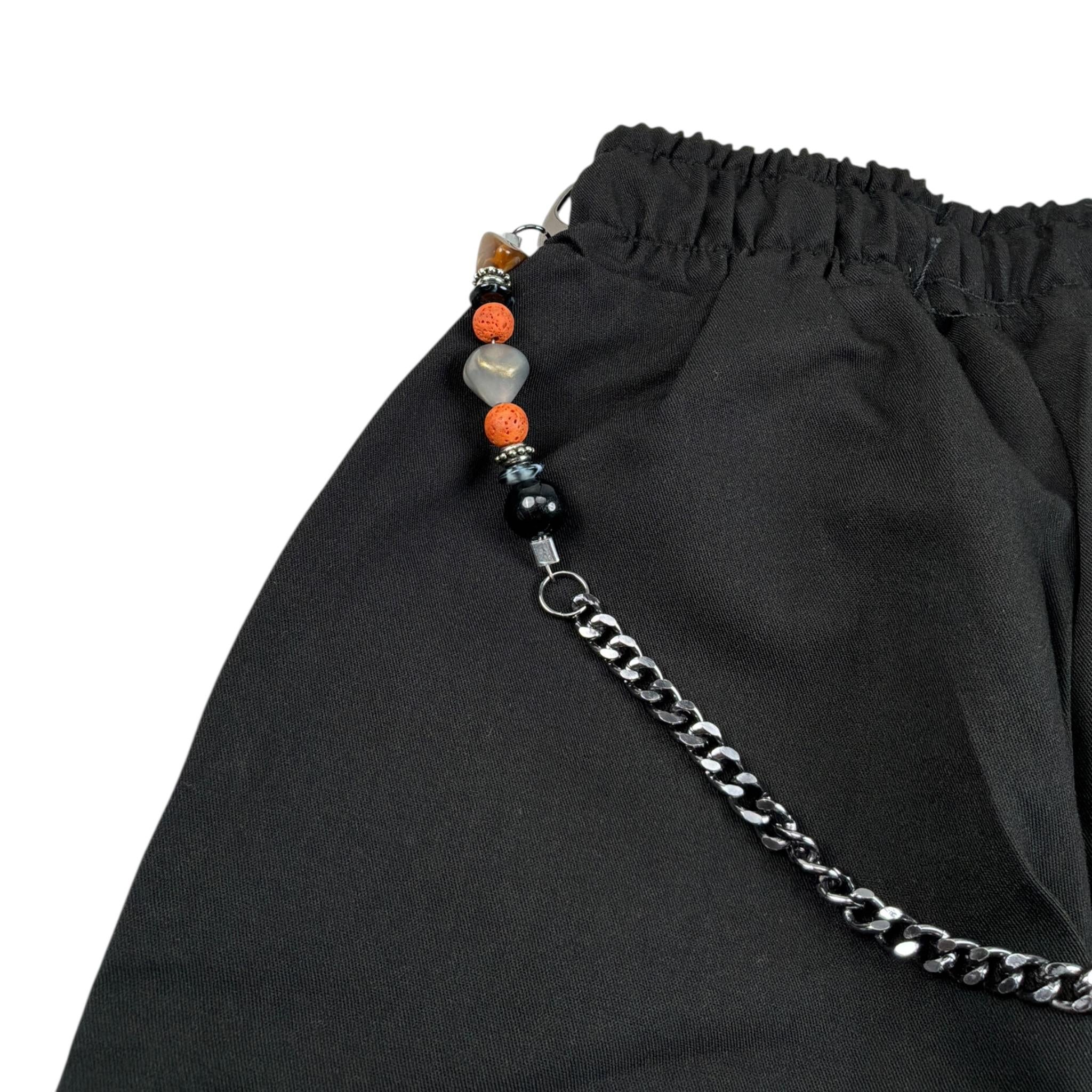 A.G.Milano Pantalone tinta unita con Elastico In Vita Nero per Bambino 00819 NERO A.G.MILANO 