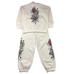 JOHN RICHMOND completo 2 pezzi felpa-pantalone tinta unita Panna per Bambina RGA25090CF PANNA JOHN RICHMOND 