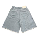 Maison Margiela Zerrissene Jeans-Shorts Einfarbig Hellblau Für Mädchen