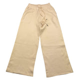 JANICE pantalone tinta unita modello palazzo Panna per Bambina JN572R PANNA JANICE 