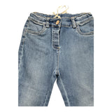 Zhoe &amp; Tobiah Jeans Einfarbig Verstellbare Taille Schlaghose Blau Für Mädchen