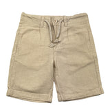 Losan Einfarbige Bermudashorts mit elastischer Taille in Beige für Jungen
