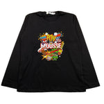 MOUSSE shirt girocollo tinta unita con stampa marvel Nero per Bambino HKTL371B NERO MOUSSE 
