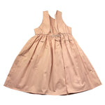 Pype Abito Giromanica Tinta Unita con Spille per Bambina CARINA ROSA PYPE 