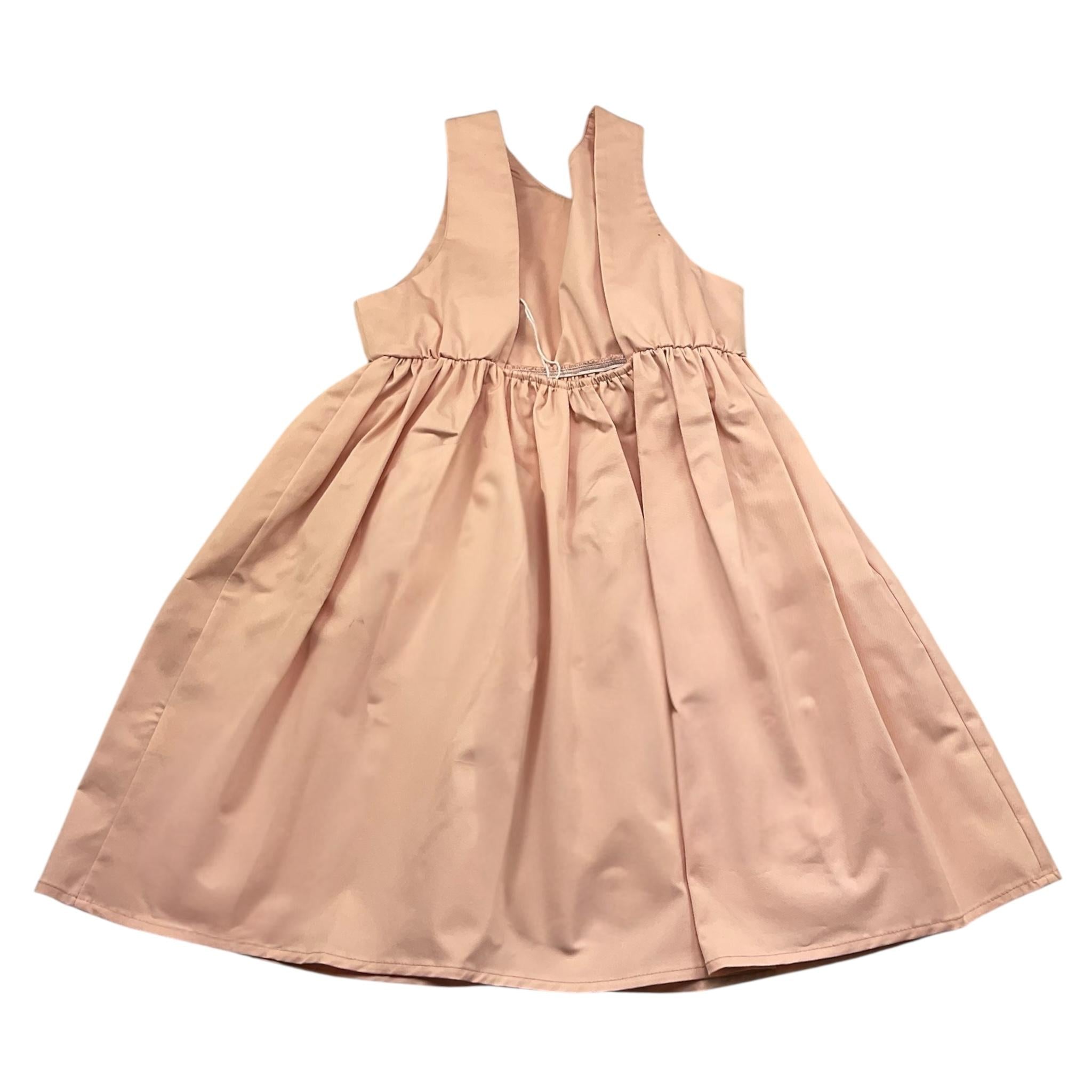 Pype Abito Giromanica Tinta Unita con Spille per Bambina CARINA ROSA PYPE 