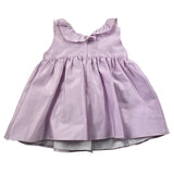 Little Bear Einfarbiges ärmelloses Kleid mit lila Schleife für Baby Mädchen