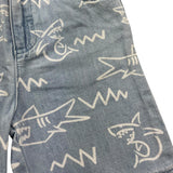 Stella Mccartney Bermuda In Denim Tinta Unita con Stampa per Bambino TU6649 AZZURRO STELLA McCARTNEY 
